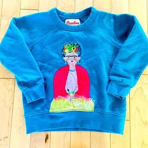 Piccolina Kids Frida Kahlo Sweatshirt size T3